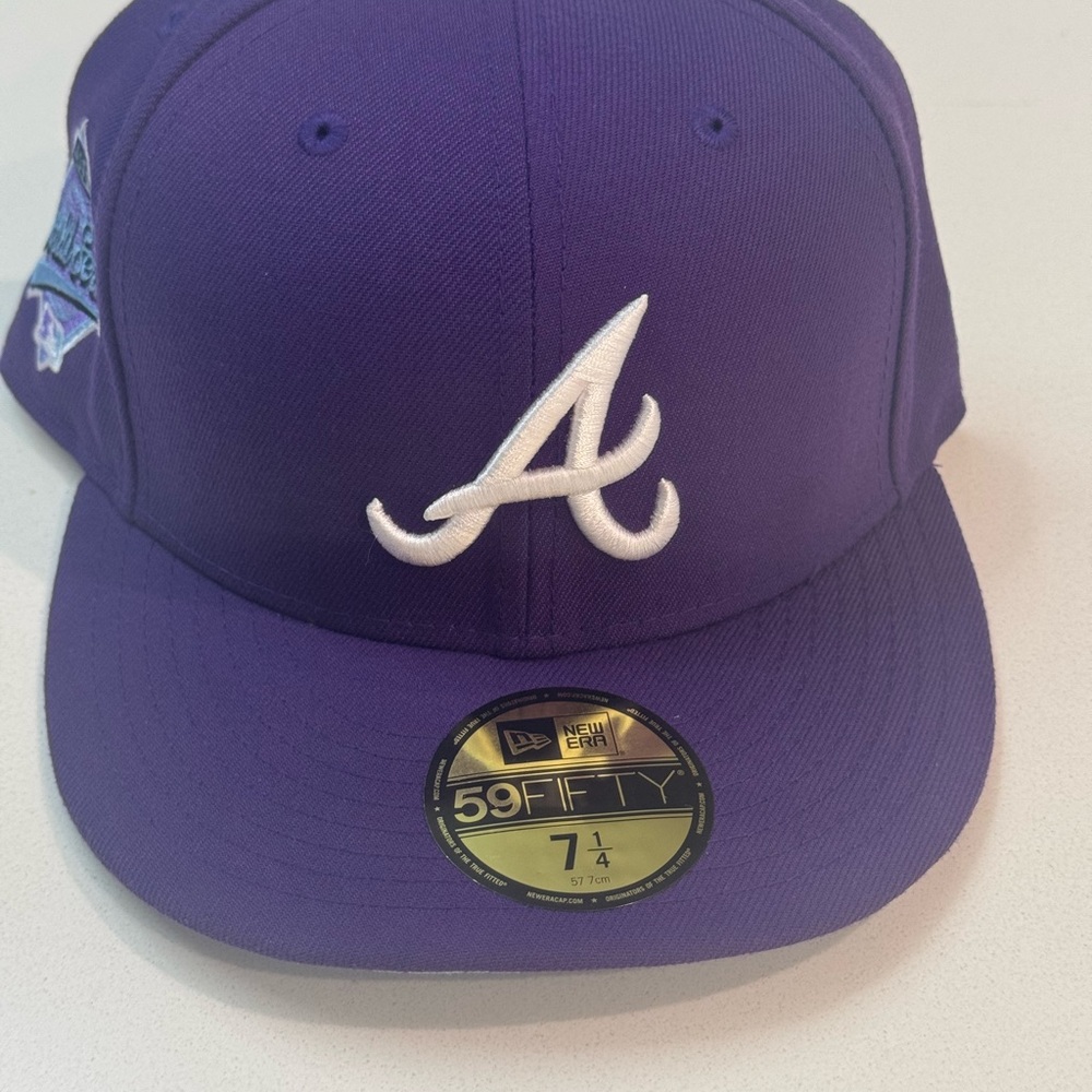 New Era Purple 59FIFTY Cap Atlanta Braves Baseball